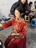 米詩德秀禾服新娘小個子150結(jié)婚禮服中式婚禮145矮個子敬酒服婚紗 鳳天A簡款大紅珠頭部飾 夏季 XL 曬單實拍圖
