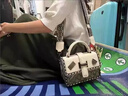 Carun klavn CK輕奢包包女2025新款斜挎手提包七夕情人節禮物送女友生日禮物 米白色 曬單實(shí)拍圖