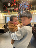 ASK JUNIOR男童毛衣冬裝新品兒童撞色學(xué)院風(fēng)休閑加厚保暖針織衫 灰色 140 曬單實(shí)拍圖