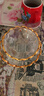 點(diǎn)特金邊客廳水果盤歐式創(chuàng)意簡(jiǎn)約家用客廳茶幾水果盤玻璃盤大號(hào)水果盆托盤水杯托盤糖干果盤零食盤小水果碟 小果碗 曬單實(shí)拍圖