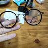 目戲（EYEPLAY）流光系列 目戲復古工業(yè)風(fēng)橢圓框鈦合金眼鏡架近視眼鏡框男士8006 8006-C2 【僅鏡框-寶島精選/品質(zhì)保障】 曬單實(shí)拍圖