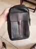 casa-kups男士胸包2024皮包個(gè)性潮牌休閑小背包商務(wù)韓版潮流ins單肩斜挎包 黑色 曬單實(shí)拍圖