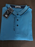 康柏力夏季短袖男士polo衫休閑肥佬裝加肥加大胖子大碼翻領(lǐng)短袖T恤上衣 彩藍色 6XL【建議250-280斤】 曬單實(shí)拍圖