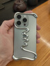 派凡【巴音布魯克】適用蘋(píng)果iPhone15Promax手機殼plus異形金屬無(wú)邊框骨架半包鏤空散熱防摔保護套新款 月輝銀【四角氣囊防摔/高端合金/裸機手感】 iPhone 15 Pro max 曬單實(shí)拍圖