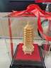 絨沙金文昌塔擺件書(shū)房辦公桌室家居裝飾品擺件工藝品領(lǐng)導教師禮品 沙金文昌寶塔 9層 曬單實(shí)拍圖