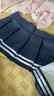 新臣作套裝性感jk制服裙套裝日系表演學(xué)院風(fēng)女學(xué)生百褶裙水手服 藍白色（上衣+裙子） 均碼 75-120斤 曬單實拍圖