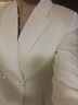安依蓮職業(yè)套裝女小西裝秋冬新款時尚女神范名媛西服正裝白領西裝套裝 6003黑色短西裝+9003短裙 M 曬單實拍圖