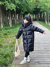 迪士尼寶寶女童羽絨服冬裝長(zhǎng)款服外套女孩加厚過(guò)膝90白鴨絨親子裝洋氣男童潮 黑色 130 建議120-130cm7-8歲cm 曬單實(shí)拍圖