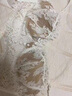 莫代爾薄款性感迷人蕾絲花邊文胸罩套裝純欲誘惑防下垂顯小內(nèi)搭新款 【仙女白】單件 75A 34B【聚攏舒適】 曬單實(shí)拍圖