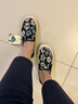 快樂(lè )瑪麗（J&M）單鞋女樂(lè )福鞋2025春夏季新款豆豆鞋厚底增高透氣懶人一腳蹬女鞋 黑色【春夏款/薄款】亮片 38 240mm 曬單實(shí)拍圖