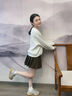 lagogo灰色簡(jiǎn)約圓領(lǐng)衛(wèi)衣女拉谷谷春秋新款油畫(huà)印花氣質(zhì)套頭上衣 淺灰色(R3) XL 曬單實(shí)拍圖