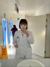 麗都依臣 男女長(cháng)袖防靜電白大褂高端醫護服短袖手術(shù)服口腔診所實(shí)驗室工服定制印繡LOGO 曬單實(shí)拍圖