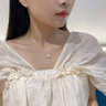 法蔻小雛菊花朵銀項(xiàng)鏈女日韓小清新韓版鎖骨鏈生日禮物送女友老婆 小雛菊項(xiàng)鏈+手鏈 曬單實(shí)拍圖