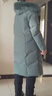 雋狐中老年羽絨服女款過(guò)膝長(zhǎng)款媽媽冬裝奶奶加厚大碼老人太太冬季外套 豆綠 2XL 【推薦106-120斤】 曬單實(shí)拍圖