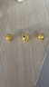 CEMNI千年珠寶  黃金轉(zhuǎn)運珠銅錢錢幣多多路路通貔貅串珠3D硬金禮物 金錢珠【約1.6g】 曬單實拍圖