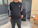 阿迪達斯 （adidas）官方艦店短袖男 25春夏季新款運動服休閑上衣圓領純棉透氣T恤 白色/全棉透氣/主推款 M (175/96A) 曬單實拍圖