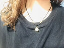 QMXD項鏈女學(xué)生項鏈金色福牌吊墜項鏈女編織繩福字鎖骨鏈配飾品 曬單實(shí)拍圖