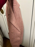 VRSZEE高端品牌雙面羊毛大衣女2025秋冬零羊絨時(shí)尚氣質(zhì)中長(cháng)款呢子外套 芋粉色（人字紋） M （111-135斤） 曬單實(shí)拍圖