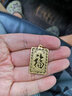 金世喜珠寶 999足金 十二生肖猴黃金吊墜 金猴足金吊牌 足金方形黃金項墜 男女同款 送禮佳品 加大版金重約12.58g 曬單實(shí)拍圖