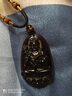 歐蒂朵黑曜石本命佛項(xiàng)鏈男十二生肖守護(hù)神吊墜本命年掛件送男友禮物 龍蛇：普賢菩薩小號(hào)（棉繩） 精 曬單實(shí)拍圖