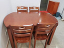 OYKTN廣東佛山家具佛山順德家具餐桌全實(shí)木椅組合可伸縮折疊圓形現代簡(jiǎn) 全實(shí)木1.2米顏色留言  單桌 曬單實(shí)拍圖