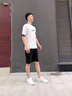 花花公子（PLAYBOY）【兩件套】短袖t恤男裝潮牌夏季情侶裝男士高檔親膚涼感上衣夏裝 白色套裝 XL 曬單實(shí)拍圖