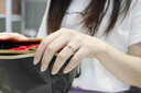 FR鉆戒女白金鉆石戒指鉑金pt950求婚結(jié)婚婚戒1克拉裸鉆定制送女友 車花顯鉆鉑金 10分H色 曬單實(shí)拍圖