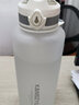 康知緣（KANGZYUAN）大容量運動(dòng)水杯男女戶(hù)外健身車(chē)載旅行壺tritan水瓶超大杯子 白色1500毫升【直飲款】 曬單實(shí)拍圖