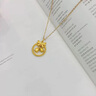 中國黃金（CHINA GOLD）黃金項鏈女足金在逃公主純金吊墜七夕情人節(jié)禮物送女友老婆 足金在逃公主吊墜約2.1g*配銀鏈 曬單實拍圖