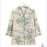 俞兆林中老年人女裝春秋款衣服奶奶裝夏裝天60老太太服裝70歲夏季80襯衫 F11款綠色上衣+黑色褲子 5XL (建議145-160斤) 曬單實拍圖