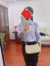 科蒙.博卡2024春夏桑蠶絲新款長(zhǎng)袖襯衫女水墨印花襯衣雙縐真絲上衣 薰衣草 M 曬單實(shí)拍圖