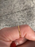 百泰首飾（BATAR JEWELLERY）生日禮物黃金戒指女足金尾戒素圈光面指圈女戒5G亮面金條 15號(hào)【約0.6g-0.7g】 曬單實(shí)拍圖