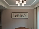 弘舍新中式客廳裝飾畫(huà)手繪真跡臥室床頭掛畫(huà)沙發(fā)背景墻壁畫(huà)茶室國(guó)畫(huà) 雅致胡桃 成品尺寸 寬170*高60cm 曬單實(shí)拍圖
