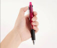 三菱（Uni）五合一多功能笔商务中油笔签字笔原子笔（四色圆珠笔+自动铅笔）酒红色笔杆 MSXE5-1000-05 实拍图