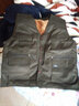 烈焰戰隊馬甲 男士冬季加絨加厚多口袋釣魚(yú)攝影馬夾背心 中老年爸爸裝坎肩 軍綠色（黃絨馬甲） 4XL 曬單實(shí)拍圖