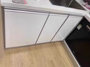 皇昇櫥柜貼膜柜門(mén)面板改色貼膜烤漆防水家具柜子翻新貼廚房防油污貼紙 【亮面烤漆】白色水晶-不透底 3米長(cháng)*60厘米寬+貼膜工具 曬單實(shí)拍圖