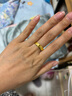 周六福（ZLF）  黃金戒指足金情侶對戒SimpleLove結(jié)婚戒指活口 計(jì)價(jià) 單只 男戒14號 - 4.75g 曬單實(shí)拍圖