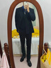安初夏新中式盤(pán)扣西裝男套裝訂婚新郎結婚禮服西服高檔DK唐裝中山裝制服 黑色上衣+立領(lǐng)黑襯衫+西褲 XL 【推薦120-140斤】 曬單實(shí)拍圖