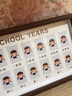 兒童成長記錄相框?qū)殞氈軞q紀念校園時光1歲到18歲證件照相冊擺臺 小班至大學（MY SCHOOL YEARS） 紀念相框 曬單實拍圖