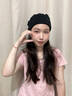 蘭蔓婭產(chǎn)后月子帽夏款孕婦出院月子睡帽空調房護腦門(mén)額頭防風(fēng)包頭發(fā)帶 純黑色 曬單實(shí)拍圖