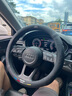 HOCASEN奧迪汽車方向盤套真皮碳纖維吸汗防滑超薄a6l/a4l/a3/a7l/q3/q5l 圓形/真皮-黑色-奧迪標(biāo) 曬單實(shí)拍圖