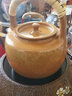 尊壺 紫砂壺燒水壺煮茶壺提梁壺電陶爐風(fēng)火爐煮茶器功夫茶具 柴燒提梁壺 段泥 900ml 曬單實(shí)拍圖