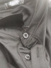 南极人短袖t恤男夏季V领polo男士修身纯色半袖体恤衫夏装衣服 378黑色 L 实拍图