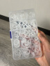 海斯迪克 硅胶O型圈 透明密封圈维修防水橡胶垫圈弹性小皮圈 白色硅胶套装 实拍图