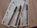 金豪（Jinhao）金屬簽字筆水筆替換筆芯黑色0.5mm/0.7mm螺紋頭直插頭子彈頭速干寶珠筆圓珠 0.7螺旋式【黑色5支】 筆芯 曬單實拍圖