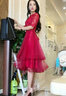 塞德勒敬酒服新娘2025新款秋結(jié)婚訂婚宴會(huì)紅色禮服回門連衣裙中長(zhǎng)款顯瘦 酒紅色中長(zhǎng)款 M 曬單實(shí)拍圖