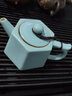尋汝汝窯茶壺單壺陶瓷泡茶壺開(kāi)片天青色功夫茶具大號茶壺高檔禮盒送禮 天青六方壺- 210ml 曬單實(shí)拍圖