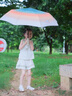 kocotreeKK樹兒童雨傘晴雨兩用掛掛傘男童女孩小學(xué)生上學(xué)專用全自動(dòng)折疊傘 弗萊青 全自動(dòng)開合，96cm大傘面 曬單實(shí)拍圖