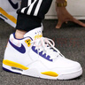 耐克（NIKE） 男鞋2025春季新款運(yùn)動(dòng)鞋AIR MAX復(fù)古休閑鞋氣墊鞋緩震透氣跑步鞋 BQ4212-102/AJ4兄弟款/湖人紫金 42 曬單實(shí)拍圖