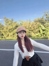 槿城日系復古格紋前進(jìn)帽女英倫風(fēng)大頭圍顯臉小貝雷帽百搭大臉帽子 橘色ZZ5622 均碼 M（56-58cm） 曬單實(shí)拍圖